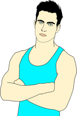 Big Image - Vector Man Tank Top Png