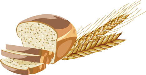 Grains Clipart Piece Wheat - Bread And Wheat Clipart Png