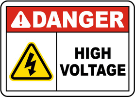 High Voltage Sign HD PNG Free Photo