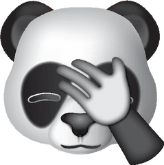 Emoji U2013 The Official Brand Panda Facepalming - Cartoon Png