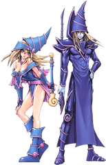 Download Hd Dark Magician Girl Duel Art - Dark Magician And Dark Magician Girl Png