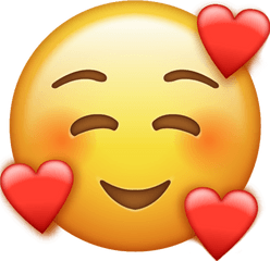 Heart Face Emoji Png U0026 Free Emojipng Transparent - Emoji Con Corazones Iphone