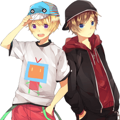 Download Two Anime Boys Png Image For Free - Two Anime Boys