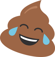 Crying Laugh Poop Transparent Cartoon - Jingfm Laughing Emoji And Poop Emoji Png