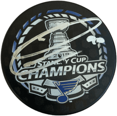 St Louis Blues Ryan Ou0027reilly Autographed Stanley Cup Puck Replica Trophy And Display Case Set - Boston Bruins Stanley Cup Png