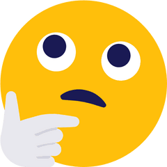 Emoji Thinking Wondering Icon - Confused Emoji Skype Png