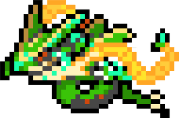 Mega Rayquaza - Pixel Art Pokemon Mega Rayquaza Png