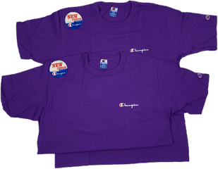 Vintage Purple Champion Logo T - Shirt Pack Purple Champion Shirt Png