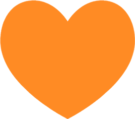 Heart Icon - Free Icons Easy To Download And Use Orange Heart Shape Clipart Png