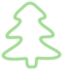 Christmas Tree Neon Herbaceous - Free Image On Pixabay Neon Christmas Tree Png