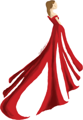 Alpha Phis Red Dress Gala Clipart - Gala Clipart Png