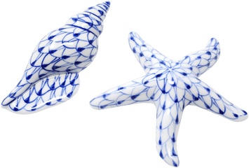 Vintage Blue And White Porcelain - Paperweight Png