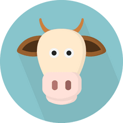 Cow - Free Animals Icons Animal Flat Icon Png