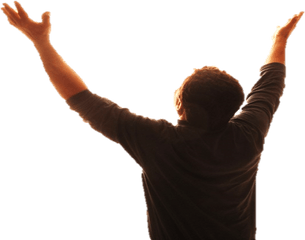 Hands Lifted In Prayer Png Image - People Praying Transparent Background