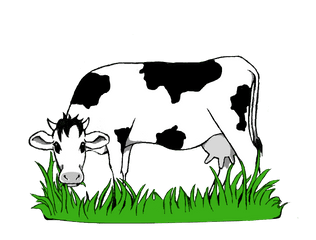 Grass Png Clipart - Black And White Stock Collection Of Cow Eating Grass Cartoon