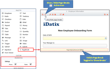 Page Break Control - Google Form Drag And Drop Png