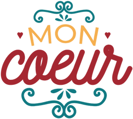 Mon Coeur Lettering - Mon Coeur Png Transparent