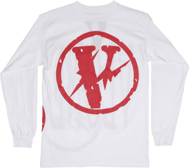 Vlone Red Fragment White Png Image With - Hoodie