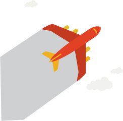 Ftestickers Clipart Clouds Airplane Papercut 3deffect - Drawing Png