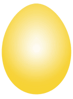 Plain Easter Egg Yellow HQ Image Free - Free PNG