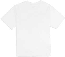 White Unisex Pure Cotton T - White T Shirt Unisex Png