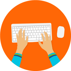 Hand - Transparent Typing Clipart Png