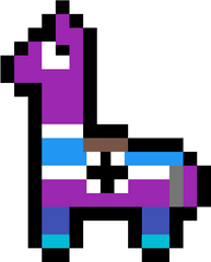 Pixel Art Fortnite Llama Clipart - Fortnite Llama Pixel Art Png