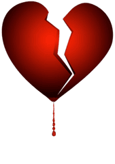 Broken Bleeding Heart Transparent Png - Broken Heart Png For Picsart