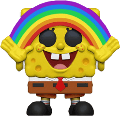 Funko Pop Spongebob Squarepants Rainbow - Spongebob Rainbow Pop Png