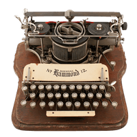 Antique Portable Typewriter Download HQ - Free PNG