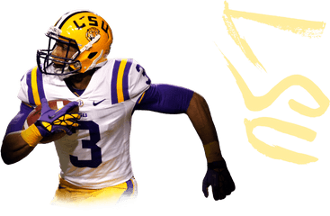 Jpg Transparent Library Obj Drawing Lsu - Transparent Lsu Odell Beckham Png