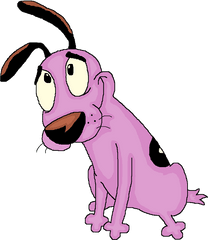 More Like Courage The Cowardly Dog By - Stupid Dog Png