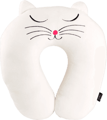 Travel Pillow - Cat My Neck Black Cat Cat Yawns Png