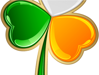 Download Shamrock Png Transparent Images - Shamrock Ireland Green White Orange Hearts