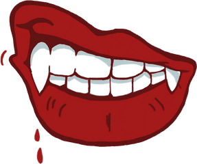 Ftestickers Vampire Vampireteeth Lips - Transparent Png Vampire Teeth Png