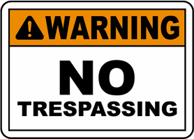 No Trespassing Sign Download HQ PNG