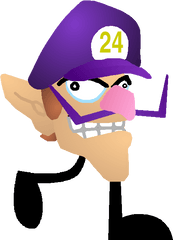 Download Waluigi Moustache Png - Waluigi In A Tpose Png T Posing Waluigi