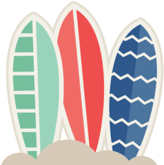 Download Hd Banner Free Library Cool Clipart Surfboard - Surf Board Drawing 2 Png