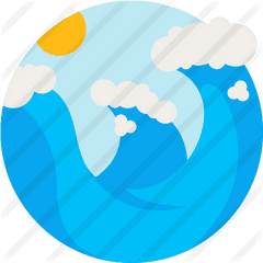 Waves - Free Nature Icons Circle Png