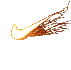 Nike Logo Fire - Nike Swoosh With Fire Png
