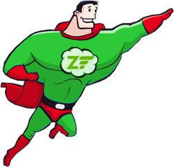 Logos - Participate Zend Framework Superhero Saves The Day Png