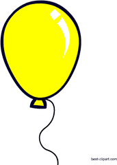 Yellow Balloons Banner Free Download Huge Freebie - Yellow Balloons Clip Art Png