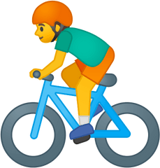 Biker Emoji Meaning With Pictures - Riding Bike Emoji Png