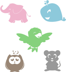 Cartoon Animals - Portable Network Graphics Png