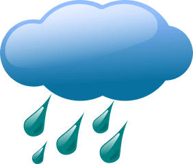 Pin By Cloud Clipart - Rain Weather Symbols Png