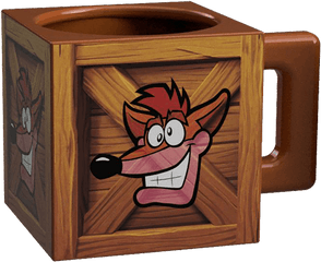 Crash Bandicoot Crate Mug - Crash Bandicoot Crate Mug Png