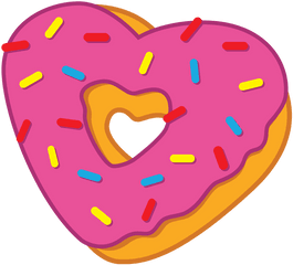 Download Heart Clipart Donut - Donut Heart Clipart Png