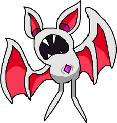 Jewel Vampire Zubat - Cartoon Png