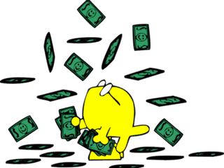 Money Cute Transparent Png Clipart - Clipart Raining Money