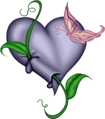 Coeurtubepng - Heart Butterfly Png Clipart Full Size Png Gif Clipart Hearts